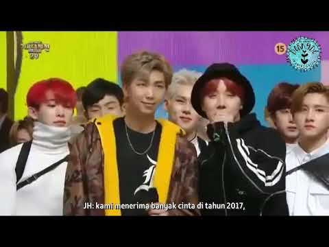 [INDO SUB] 171231 BTS RM & JHope - New Year Message at 2017 MBC Music Festival