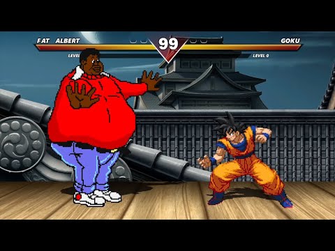 FAT ALBERT VS GOKU - HIGH LEVEL INSANE FIGHT!