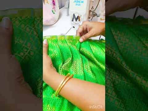 Sewing Tricks Beautiful pavadai lining bottom stitching tips for beginners simple method #a2z