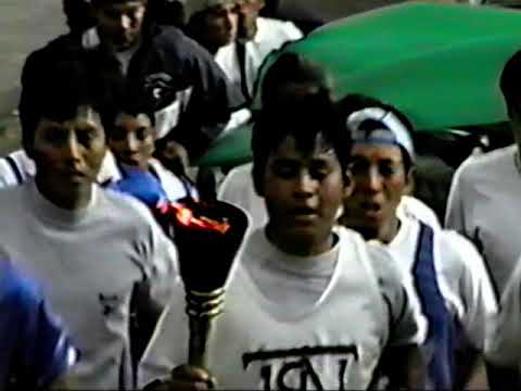 ACHIVO CAYAMBE LLEGADA DEL FUEGO OLIMPICO CAYAMBE 99 JUEGOS INTERCANTONES DE PICHINCHA