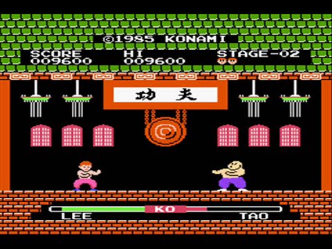 Yie Ar Kung Fu - Nes - Full Playthrough - ( Level 1 Level 2 ) - No Death