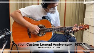 Video thumbnail for Ovation Custom Legend Anniversary   1657-7 ( Y .1978 ) by top acoustic