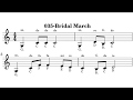 035-Bridal March music sheet