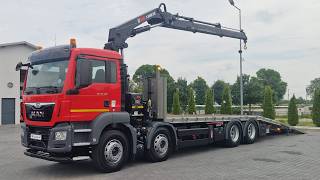 Эвакуатор MAN TGS 35.360 / 8x2-4 / LAWETA + HDS HIAB 228 E-2 / OŚ PODNOSZONA / | Изображение 4 - Autoline