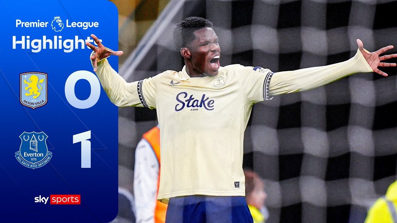 Barry STRIKES after controversial offside! 😨 | Aston Villa 0-1 Everton | Premier League Highlights