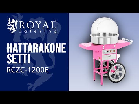 video - Tehokas hattarakone ruostumattomasta teräksestä valmistetulla kulholla ja lämmityslaatikolla - 230V, 1200W