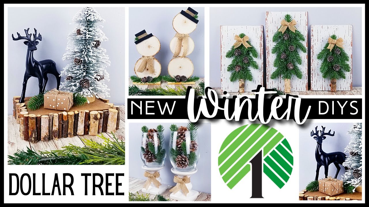 *NEW* NEUTRAL WINTER DOLLAR TREE DIYs! Rustic Natural Home Decor | EASY DIY Crafts You MUST TRY 2022