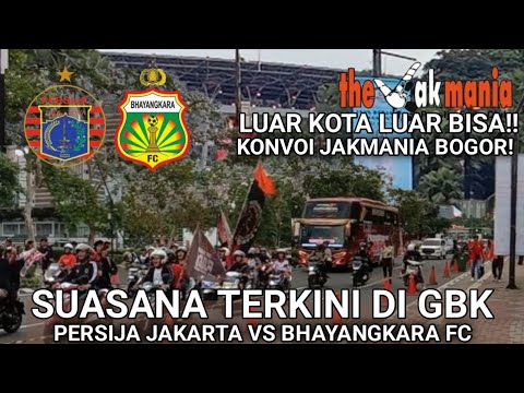 Konvoi Bus Jakmania Bogor Di GBK! Dari Nganjuk Juga Hadir Bosque! 