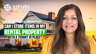 Can I Store Items In My Rental Property With A Tenant In Place? Ask Sue! Richey Property Management