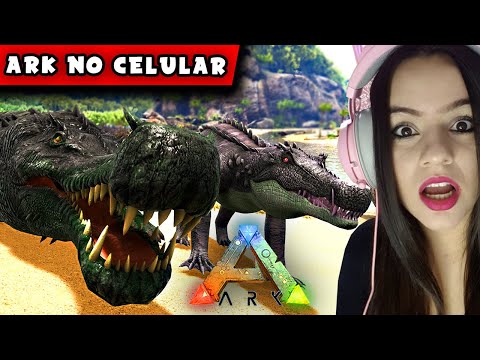 ARK MOBILE- DOMANDO CROCODILOS! ARK: Survival Evolved 25