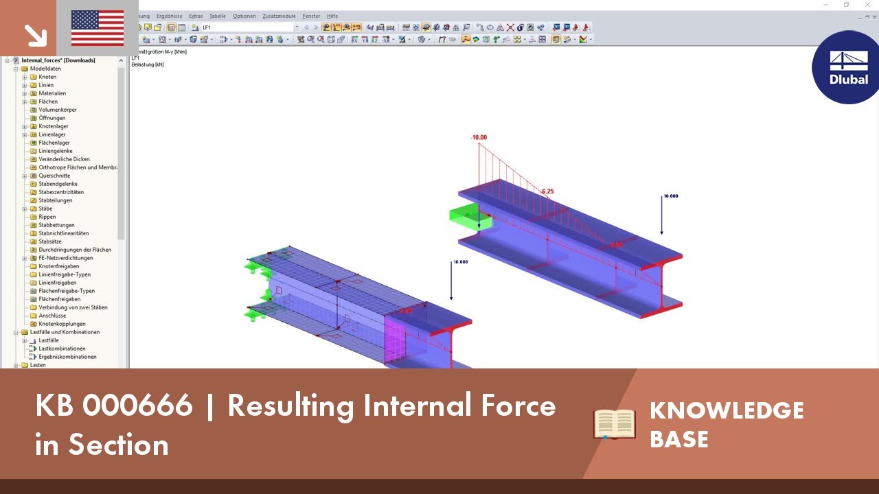 KB 000666 | Resulting Internal Force in Section