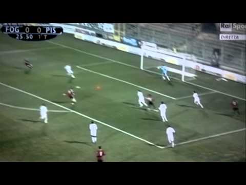 Foggia-Pisa 1-0,il gol di Venitucci.