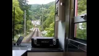 preview picture of video '箱根登山電車の車窓から見るあじさい 2013_6_19(HAKONE TOZAN TRAIN)'