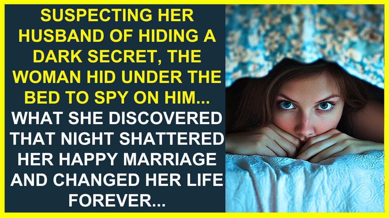 ONE NIGHT, SHE DECIDED TO HIDE UNDER THE BED TO SPY ON HER HUSBAND, WHAT SHE DISCOVERED...