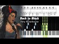 Amy Winehouse - Back To Black - Accurate Piano Tutorial with Sheet Music