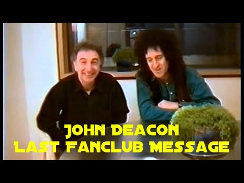 John Deacon Last Queen Fan Club Message 1995 Brian May Roger Taylor