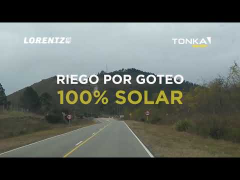 Riego por goteo 100% solar - Calamuchita