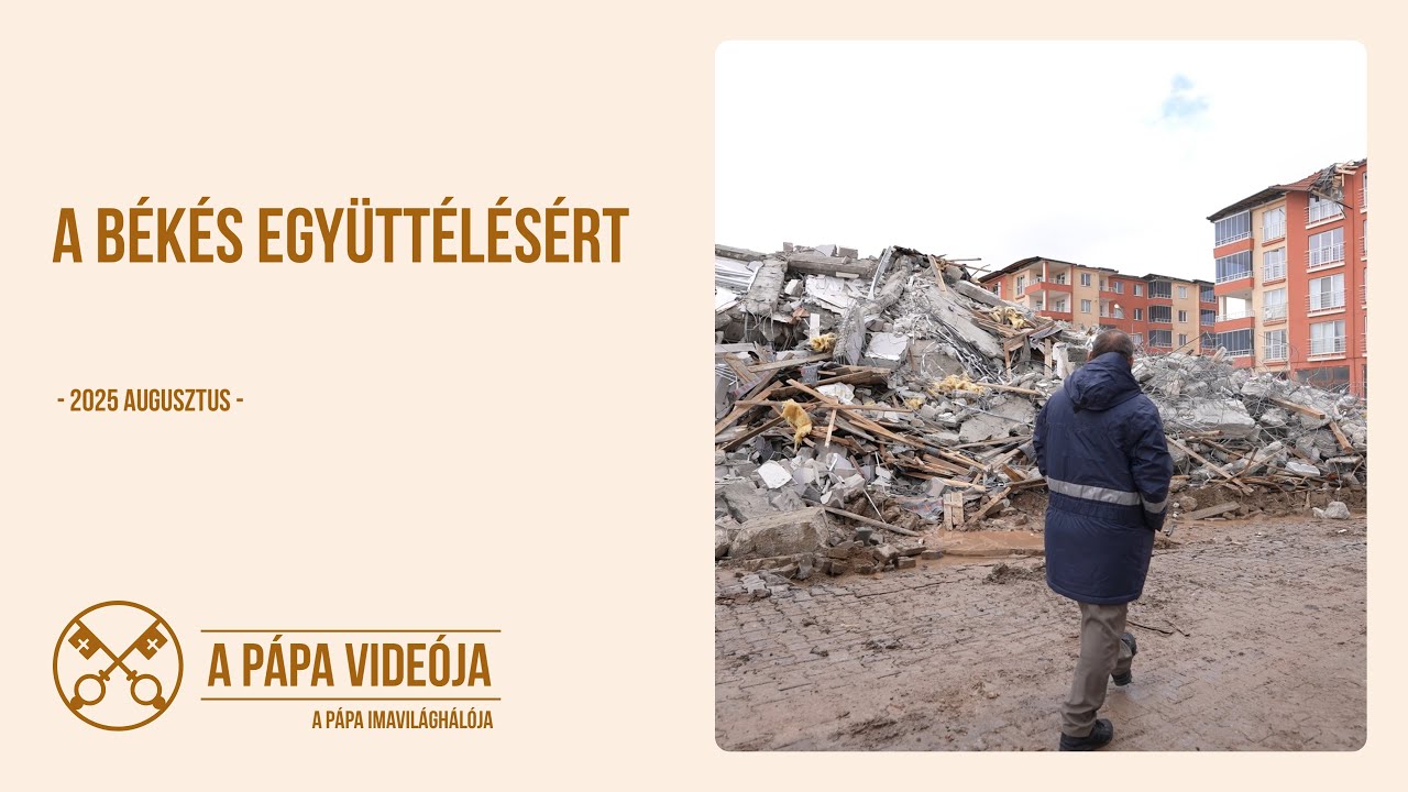 Leó pápa augusztusi imaszándéka magyar felirattal