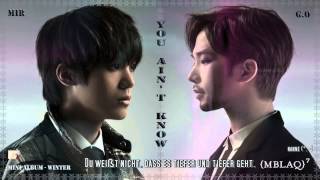 MBLAQ - You Ain't Know k-pop [german Sub] Mini Album - Winter