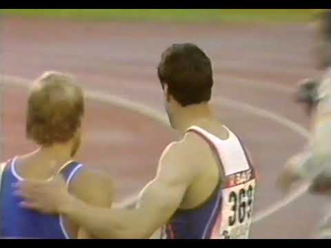 1986 European Championships 200m FINAL   Allan Wells 480p 25fps H264 128kbit AAC