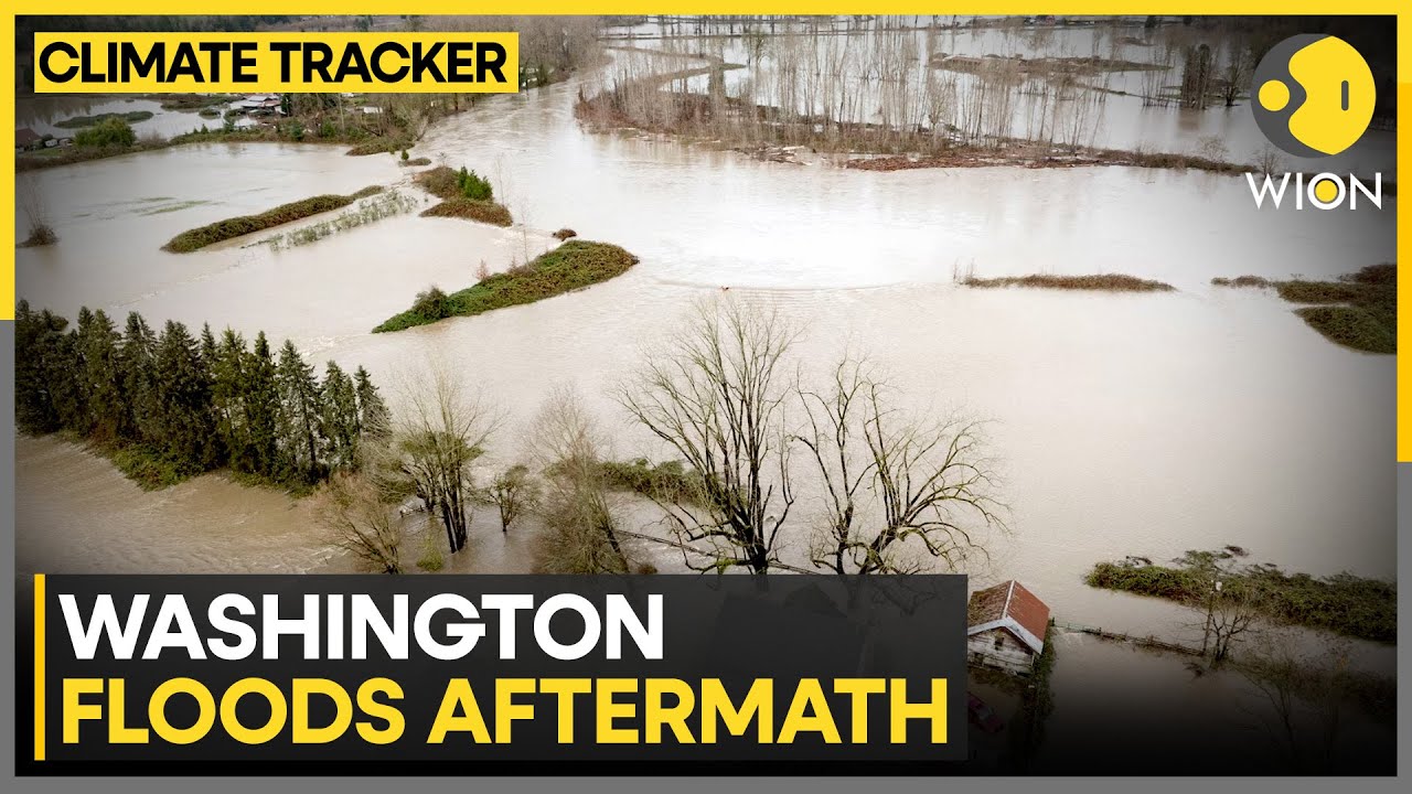 Washington: Drone Video Shows Aftermath of Recent Floods in Pacific Northwest |WION Climate Tracker