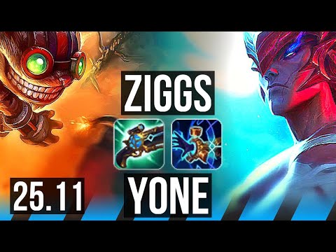 ZIGGS vs YONE (MID) | KR Master | 25.11