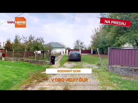 Rodinný dom po čiastočnej rekonštrukcii v obci Veľký Ďur