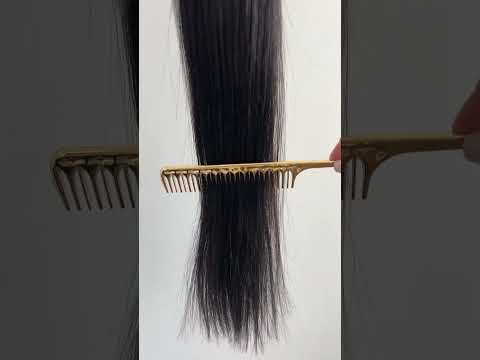 Волосся для гарячого нарощування на капсулах, 45 см, пряме, 100 пасм, чорно-коричневе (1B) video