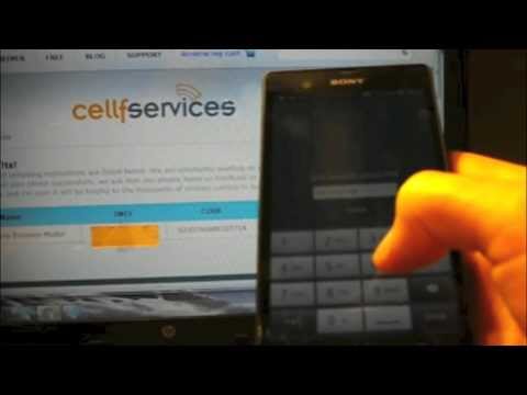 How to Unlock Sony Xperia Z by Unlock Code - SIM Network Unlock PIN