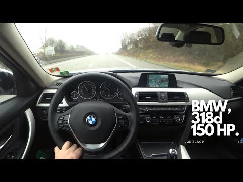 BMW 318d 150 HP 4K | POV Test Drive #053 Joe Black