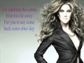 Celine Dion ft. Stevie Wonder - Overjoyed (Lyrics ...