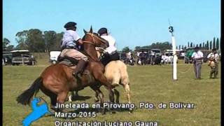 preview picture of video 'JINETEADAS EN PIROVANO, PDO. DE BOLIVAR, BUENOS AIRES (MARZO 2015)'