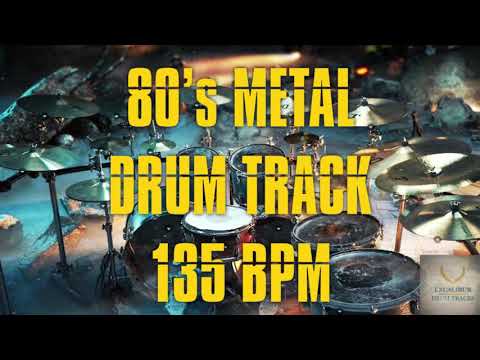 80’s Metal Drum Track - 135 BPM