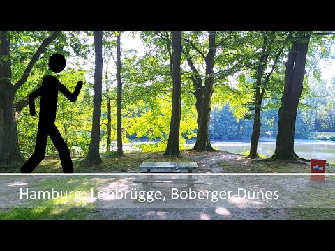 Der Geher in Hamburg: Lohbrügge, Boberger Dünen