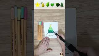 Árvore de Natal #shorts  #infantil #art #satisfying #satisfyingcolouring  #ytshorts #viral