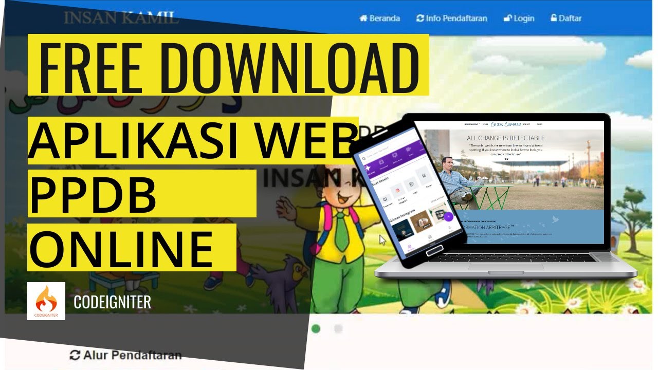 Free Download Source Code! Free source code! Aplikasi PPDB Online TK - Berbasis web codeigniter