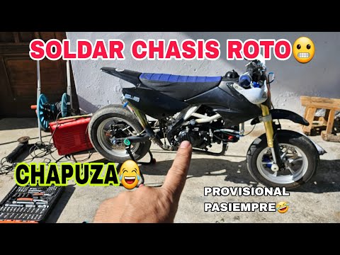 💥SOLDAR CHASIS PIT BIKE 190 y CHAPUZA 😵😂