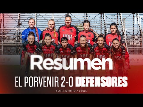 Resumen | El Porvenir 2-0 Defensores | Fecha 16 Primera B 2025