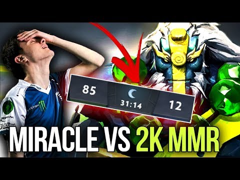 Miracle- Earth Spirit 9K MMR VS 2K MMR WTF 85 Kills In Team - Dota 2