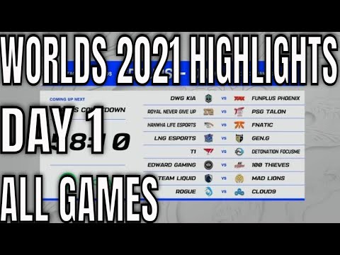 Worlds 2021 Groups Day 1 Highlights ALL GAMES