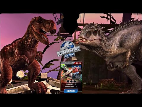 T.REX GEN 2 VS INDOMINUS REX🔥🔥🤔!! | JURASSIC WORLD™️:THE GAME