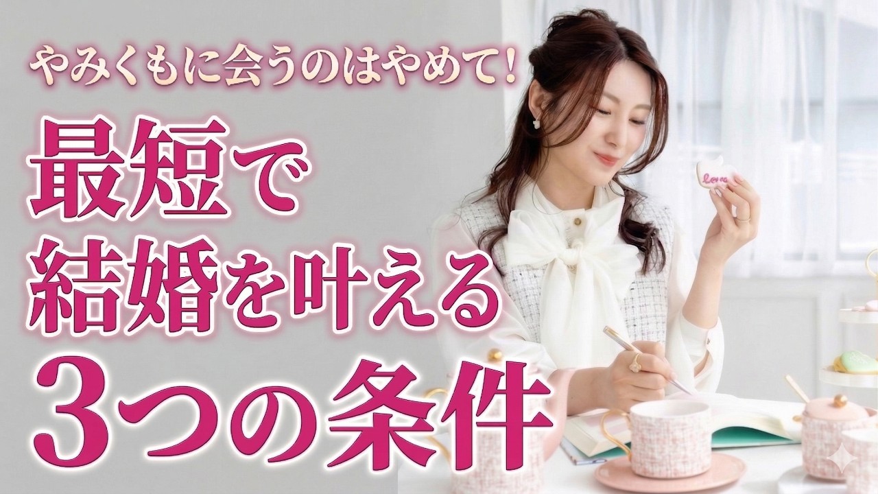 幸せな結婚を叶えるために今すぐやるべき３つのこと