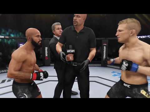 Demetrious Jonson vs. TJ Dillashaw (EA Sports UFC 3) - CPU vs. CPU - Crazy UFC 👊🤪