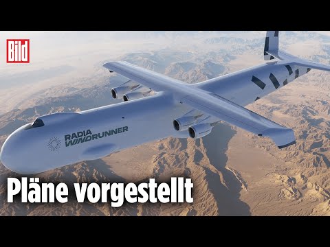 Flugzeug größer als ein Fußballfeld!