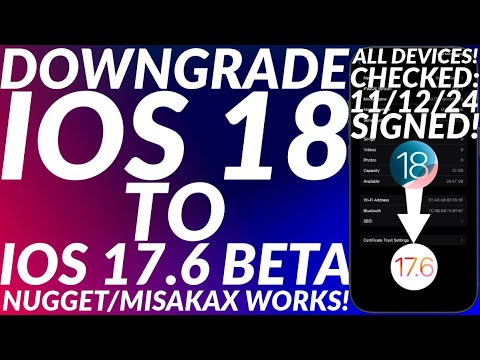 Downgrade iOS 18 to iOS 17.6 Beta 1/2/3 | Downgrade 18/17.7.3 to 17.6 Beta | All Devices |Full Guide