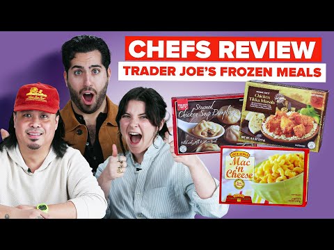 主廚們試吃好市多冷凍食品 ft. @cheffinwithzach (Professional Chefs Review Trader Joe’s Frozen Meals ft. @cheffinwithzach)