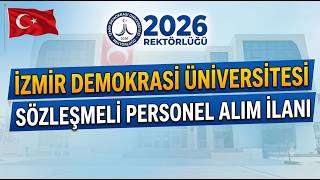 İzmir Demokrasi Üniversitesi Personel Alımı