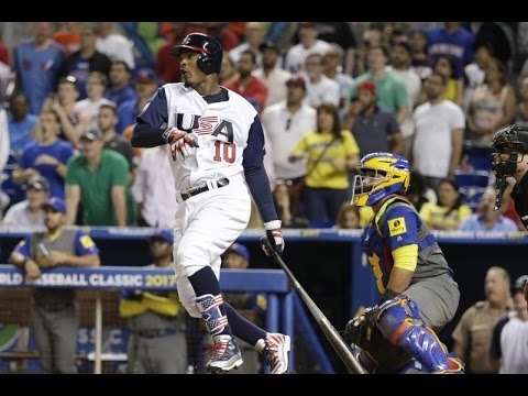 2017 World Baseball Classic: USA vs Colombia Highlights
