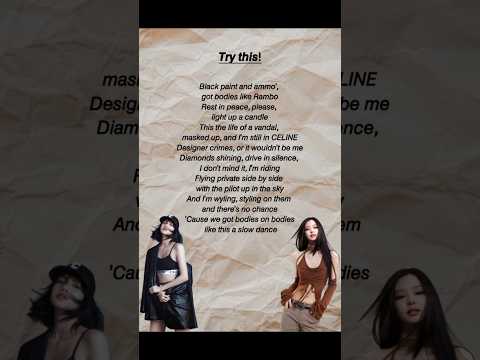 Rap challenge for fast rappers 🙌🏻 #blackpink #pinkvenom #jenlisa #rap #jensetter_iam  #shorts