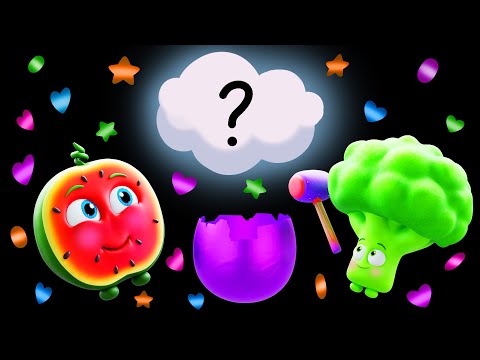 ???? Funky Fruits Surprise Eggs + More Baby Sensory | Funky Fruits Fun Animation and Upbeat Music!